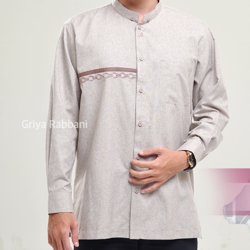 kemko arsya blg - baju koko lengan panjang rabbani - kemko rabbani panjang - baju muslim pria dewasa