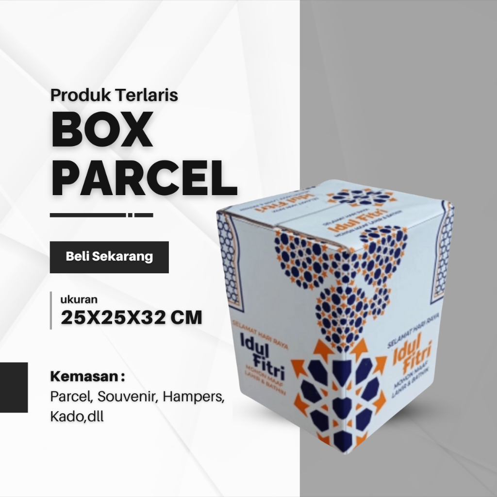 

box parcel lebaran 25x25x32 eid mubarok
