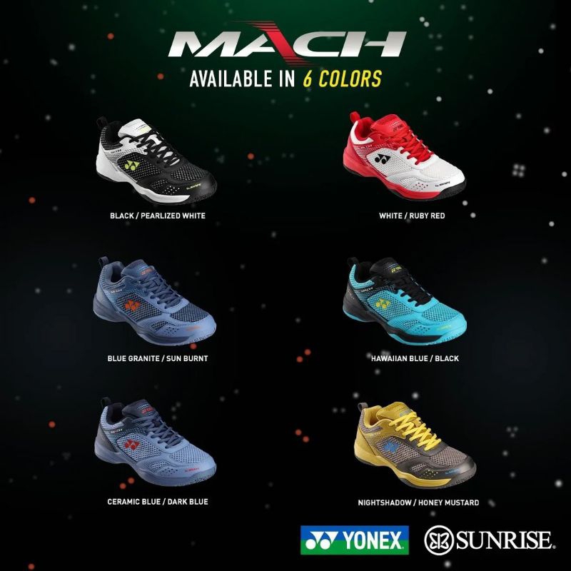 Exbill sepatu badminton Yonex Mach original bulutangkis shoes 2024 terbaru