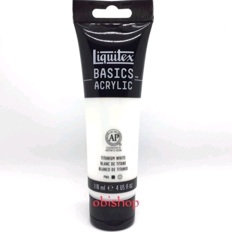 

Cat Akrilik Liquitex Basics Acrylic Colour 118 ml Titanium White