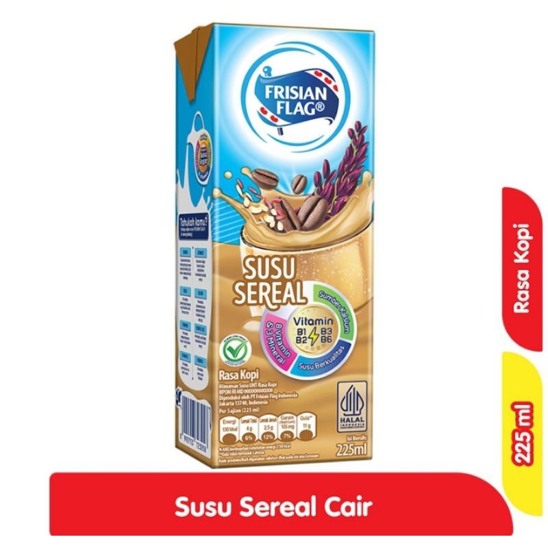 

FRISIAN FLAG Susu UHT Sereal Rasa Kopi 225 ml