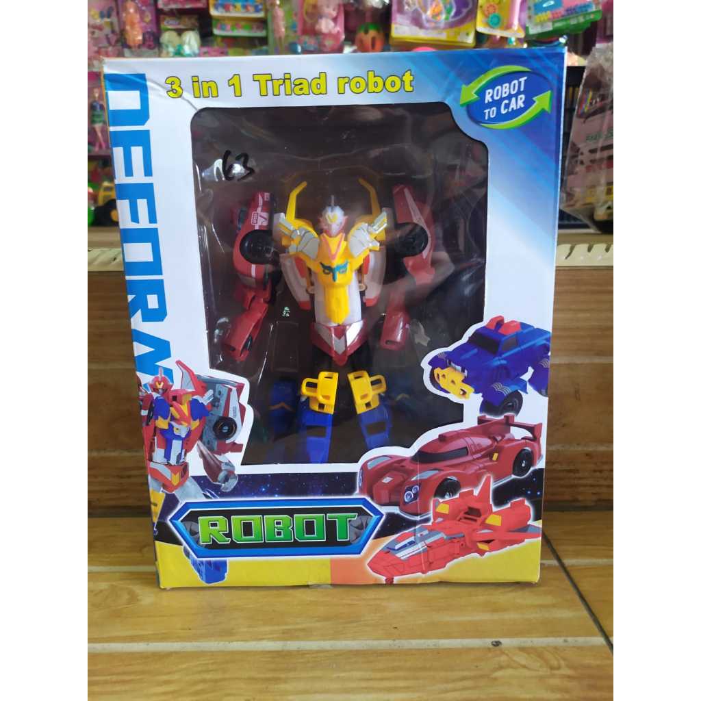 mainan anak robot 3 in 1 triad robot 301