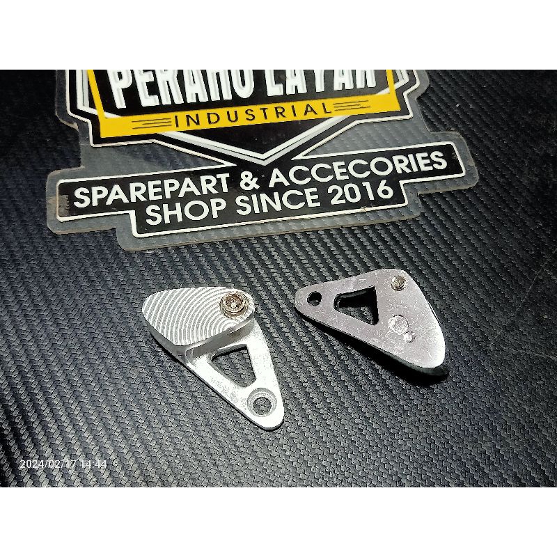 braket pangkon dudukan selang rem depan handmade braket pangkon dudukan selang rem depan CNC
