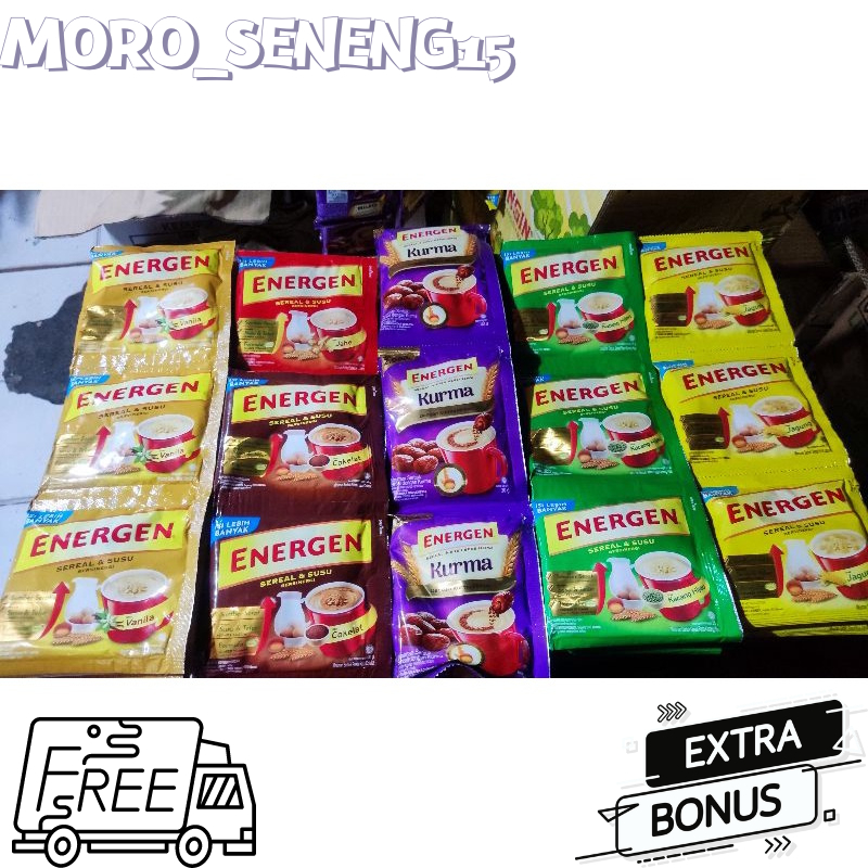 

Energen Susu Sereal Aneka Rasa 10 Sachet @35Gr Coklat Vanila Kurma Jae Kacang Ijo