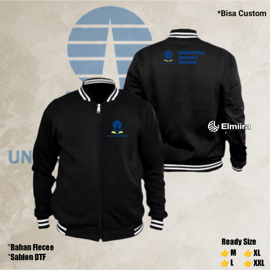 Jaket Universitas Terbuka Jaket Varsity