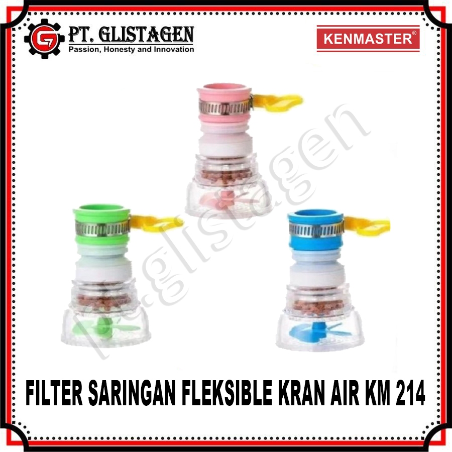 kenmaster KM-214 Water Filter Flexible Sambungan Keran Air Aerator