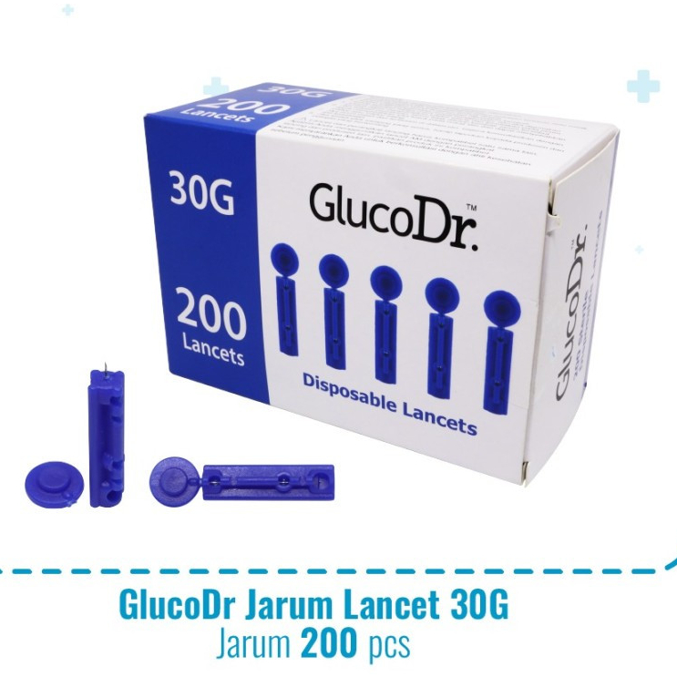 Blood Lancet 30G Glucodr Lancet Easy Touch Lancet GlucoDr Jarum 30G - Blood Lancet Glucodr Autocheck
