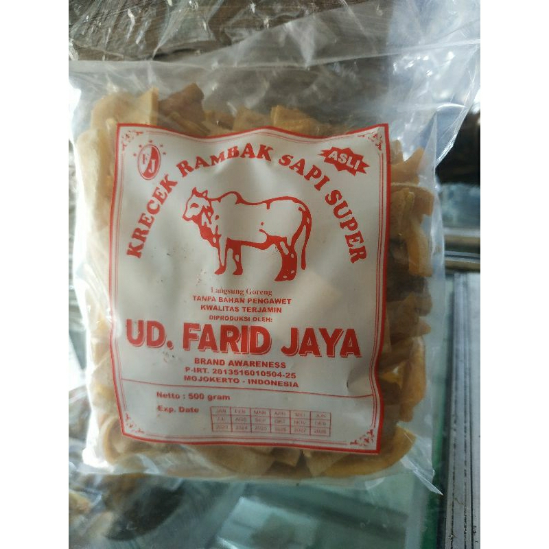 

Rambak sapi asli FARID JAYA 500g (stik mini)