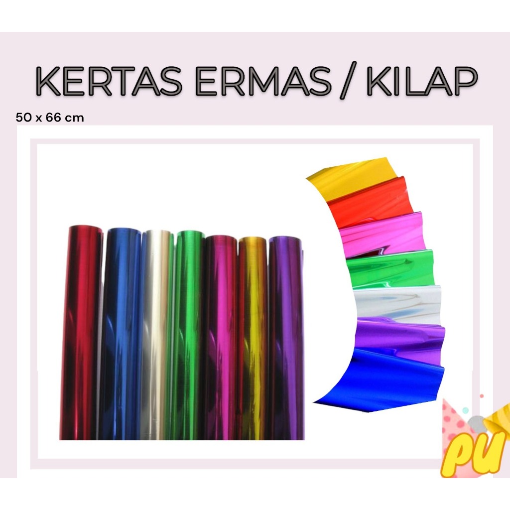 

(1pc) Kertas Ermes - kertas ermas - kertas hermas - kertas hermes - kertas kilap