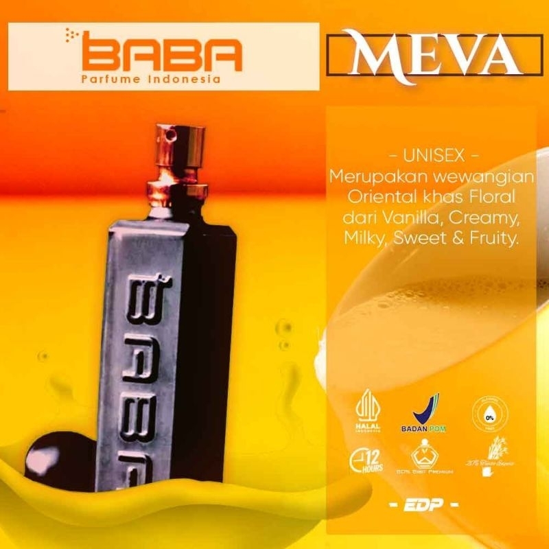 baba parfume meva parfum EDP wangi enak tahan lama top seller aman parfum viral