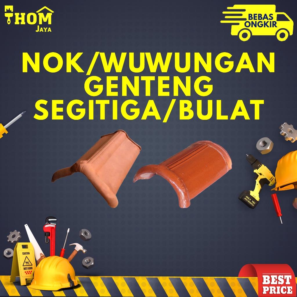 NOK GENTENG JATIWANGI / WUWUNGAN GENTENG / NOK GENTENG MORANDO - SEGITIGA/BULAT