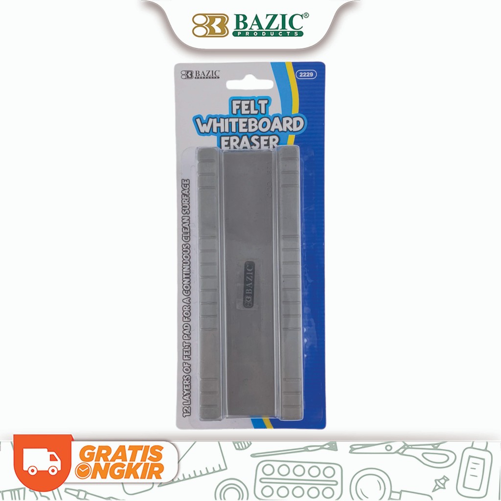 

Bazic Felt Whiteboard Eraser - Penghapus Papan Tulis