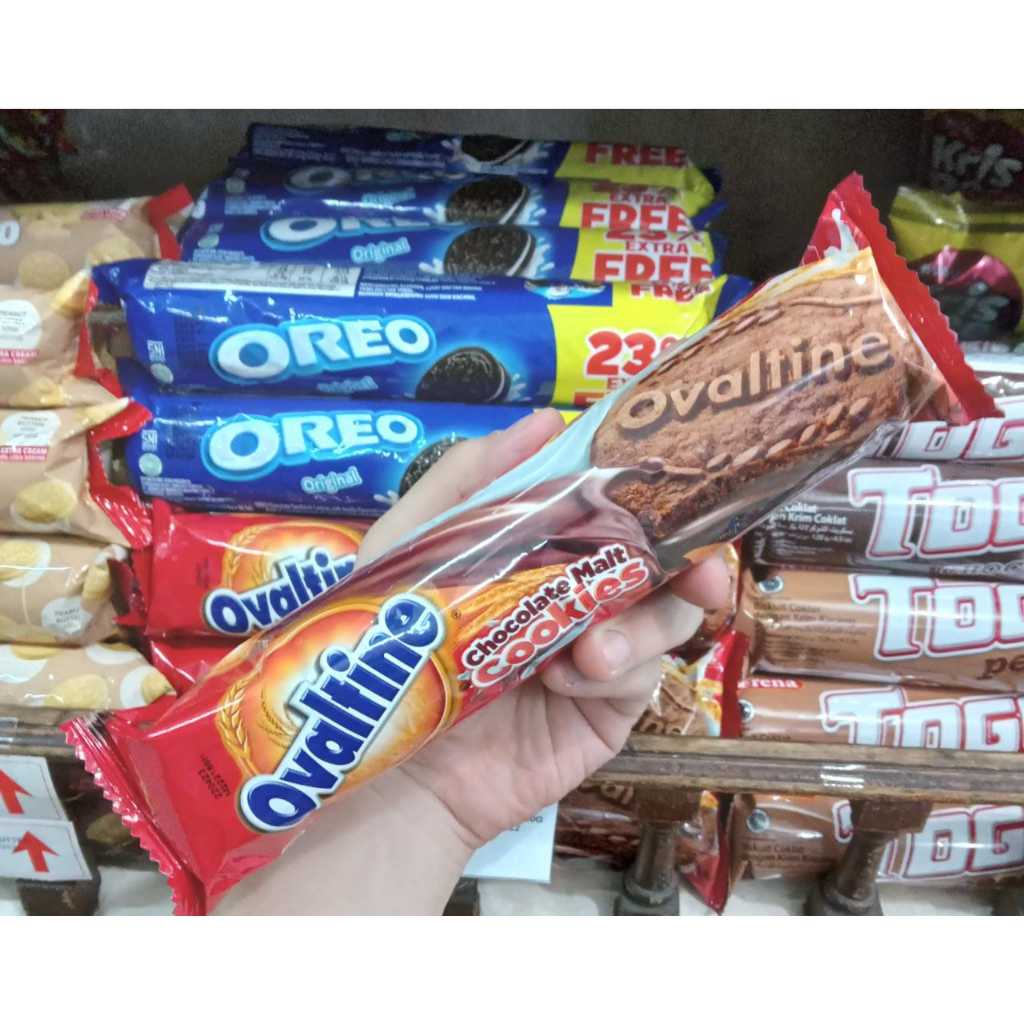 

OVALTINE CHOCOLATE MALT COOKIES / BISKUIT / KUKIS SANDWICH COKLAT 130g