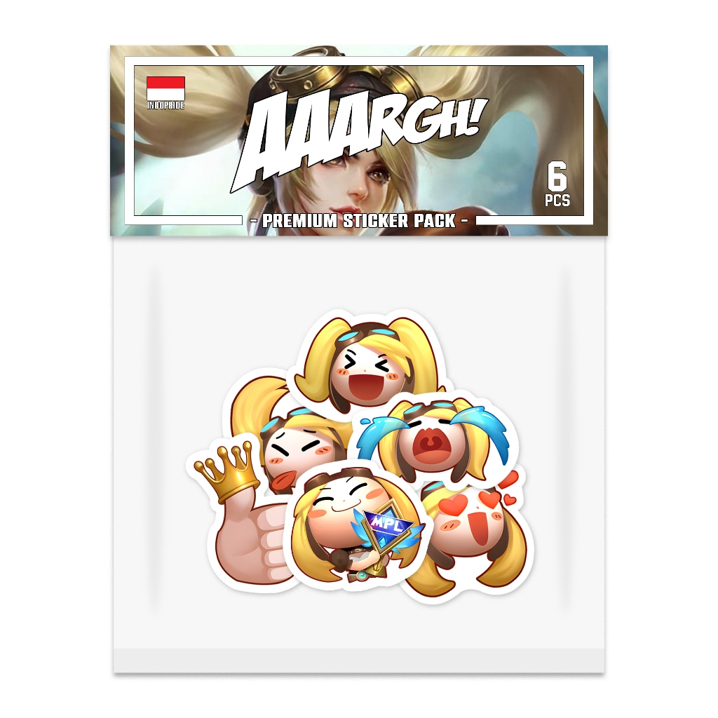 Stiker Battle Emote Mobile Legends Sticker Pack vol. 2 (Layla Edition)