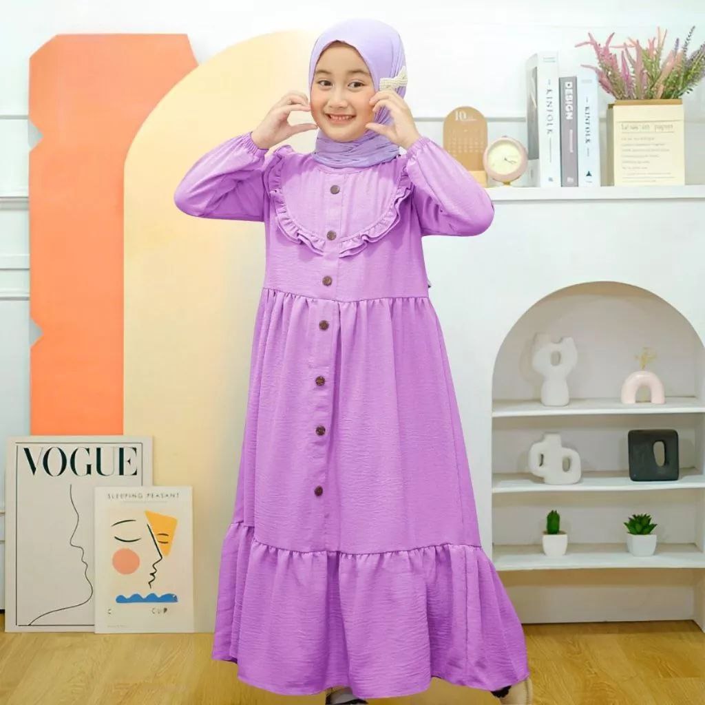 Baju Gamis Anak Perempuan & Remaja 1-16 Tahun Baju Muslim Anak Gamis Perempuan Cewek Tanggung Dewasa