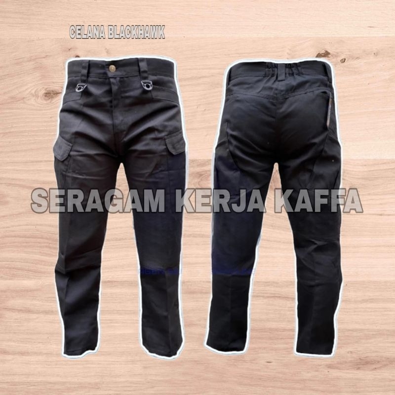 Celana Hitam Tactical BLACKHAWK Celana OutDoor Premium Celana Lapangan