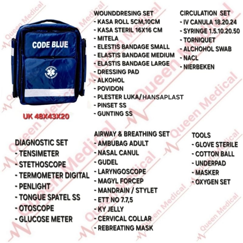 Emergency Code Blue Set