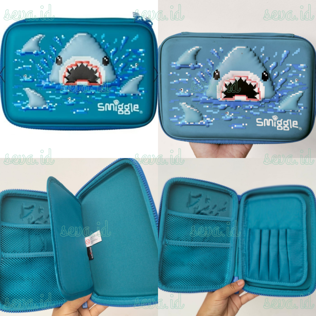 

Smiggle Beyond hard top Pencil Case Shark Tempat Pensil Hard Top Smiggle Shark
