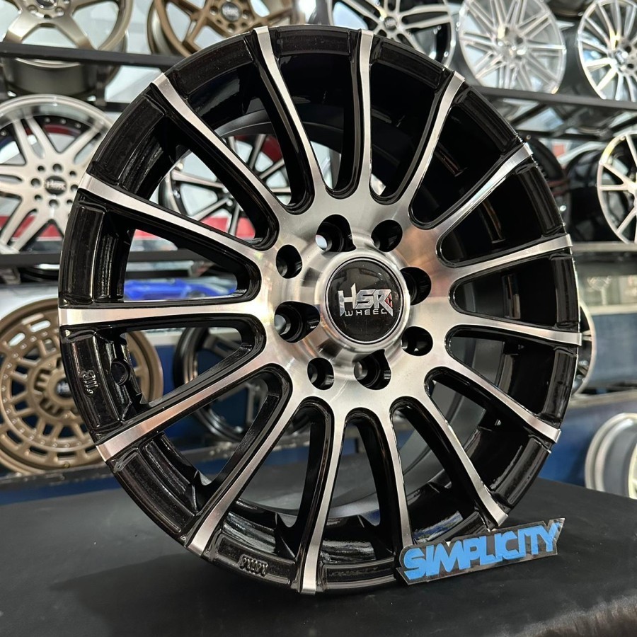 PELEK MOBIL HSR MAUDUS RING 14 WARNA BLACK POLISH