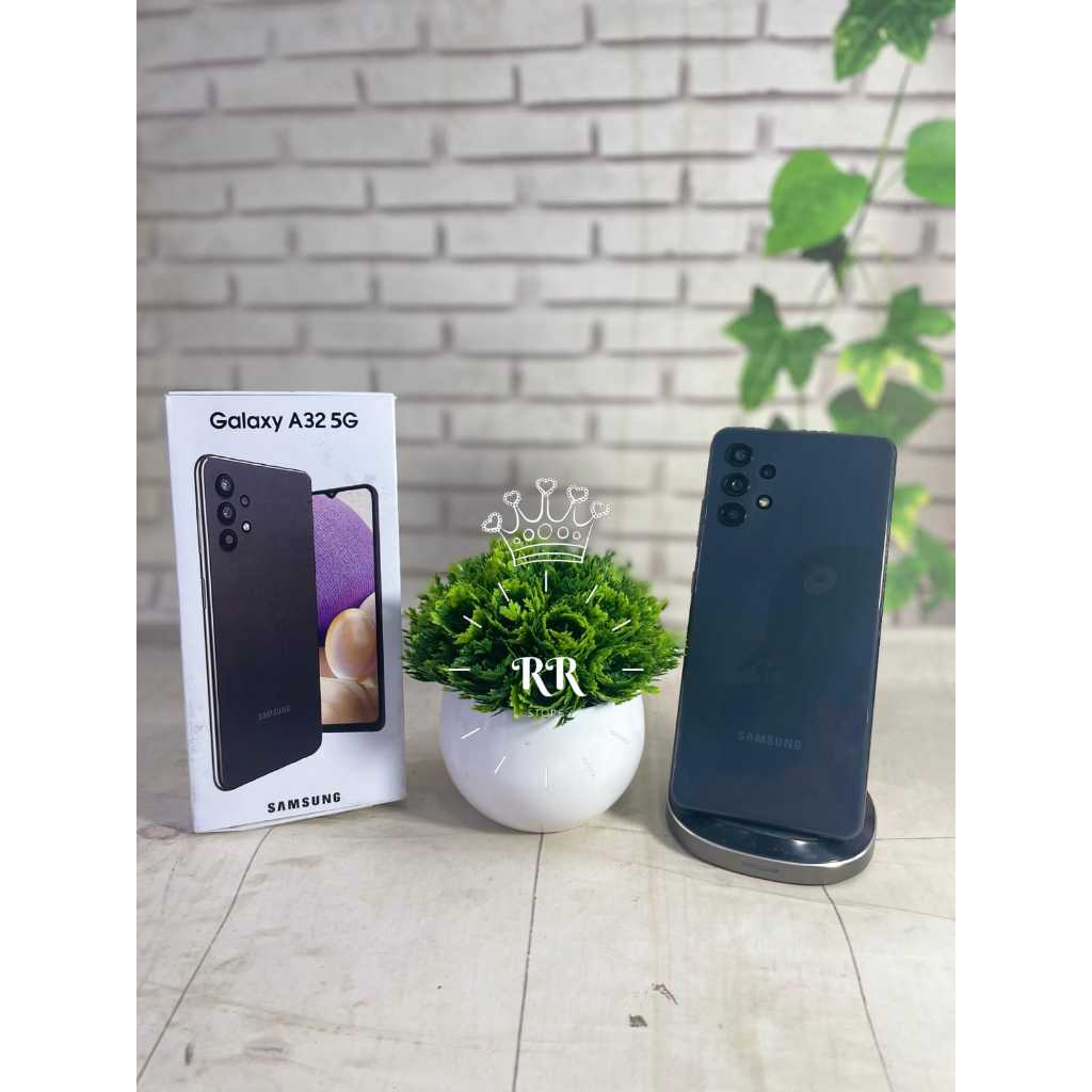 Samsung A32 5G 8/128 GB Awesome Black Second Fullset Oem Box + Ori Charger