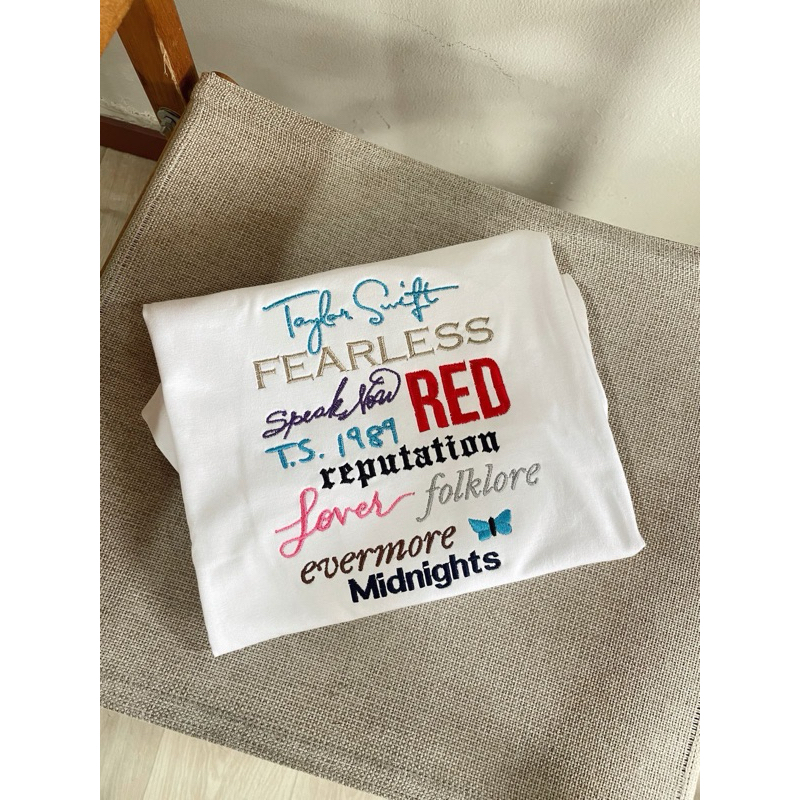 Taylor Swift Album Embroidery ( TSHIRT / SWEATSHIRT / HOODIE )