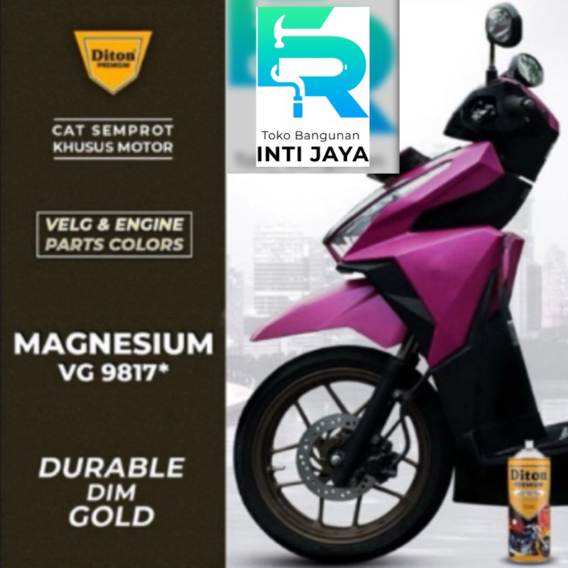 Diton Premium Cat Semprot VG 9817 Magnesium Velg & Engine Parts Colors