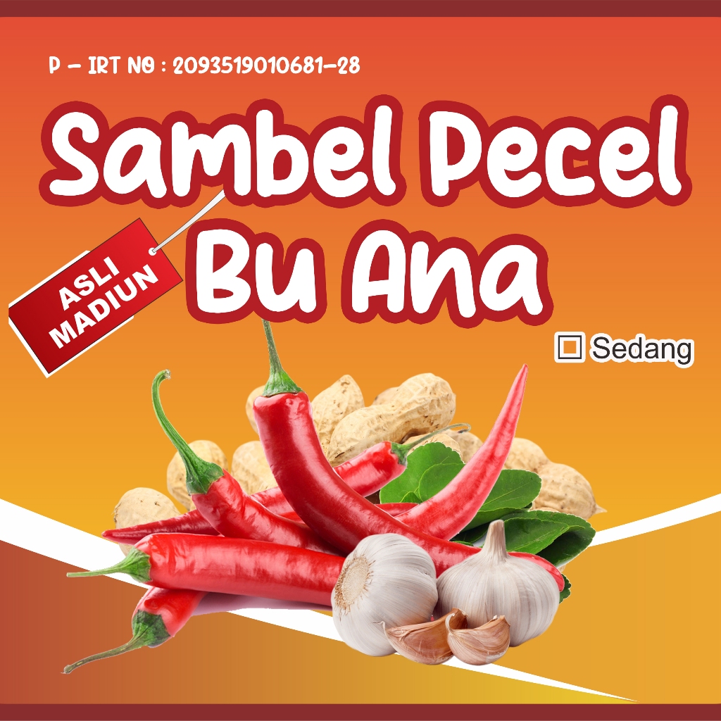 

SAMBAL PECEL BU ANA (SEDANG)