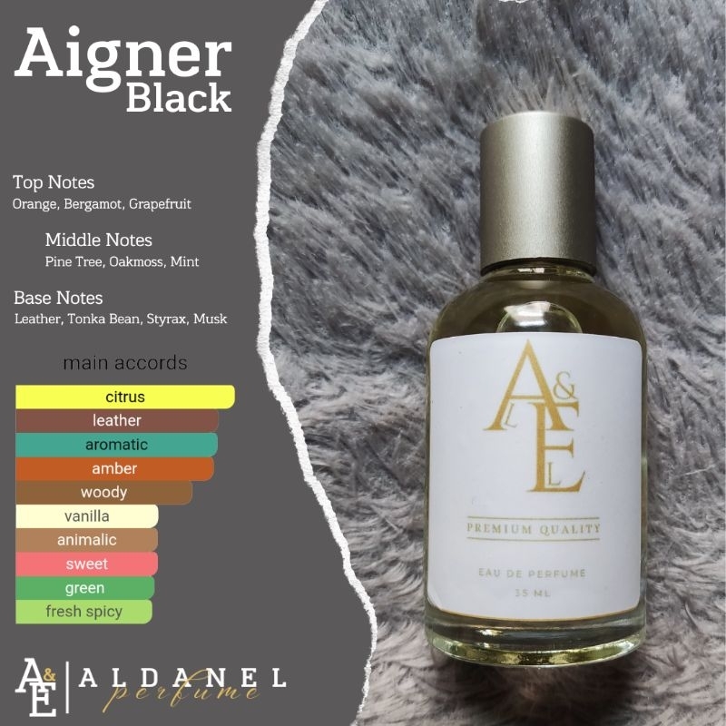 ALDANEL PERFUME - Aigner Black - Parfum Bibit - Parfum Original - Refill