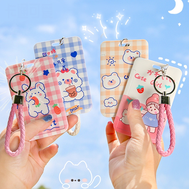 

KPOP Card Holder Wanita Keyring Kawai Dengan Motif Tempat Photocard