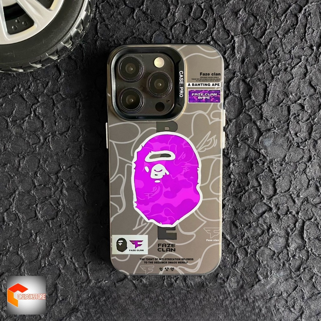 PREMIUM MATTE HARD CASING TRENDY BAPE CASE Compatible For Iphone 7 8 7+ 8+ X XS XR 11 12 13 14 15 16