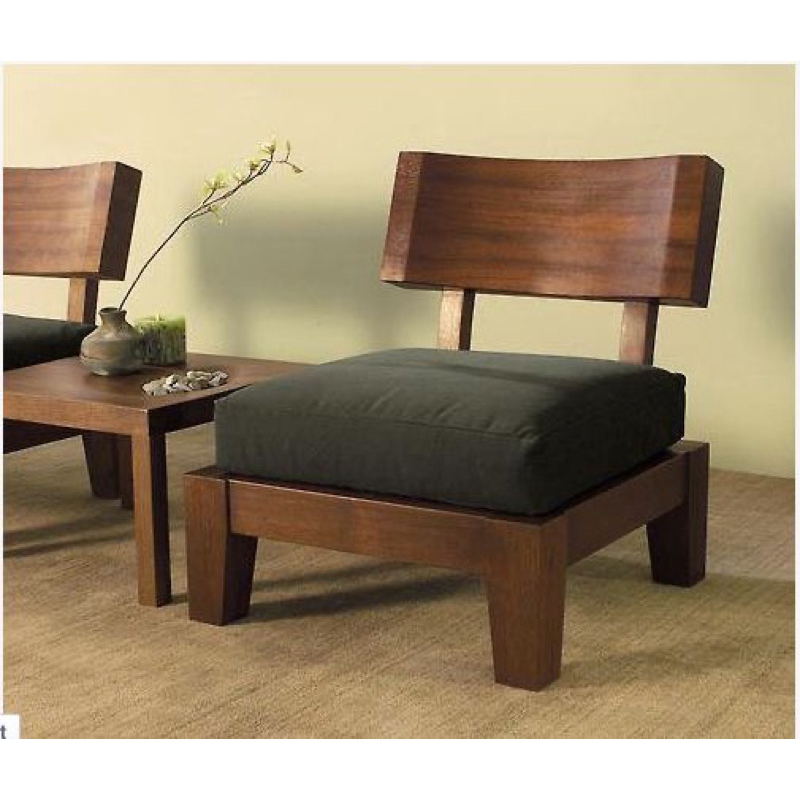 KURSI SANTAI / KURSI CAFE BANTALAN MINIMALIS / KURSI DUDUKAN BANTALAN SOFA KAYU TREMBESI