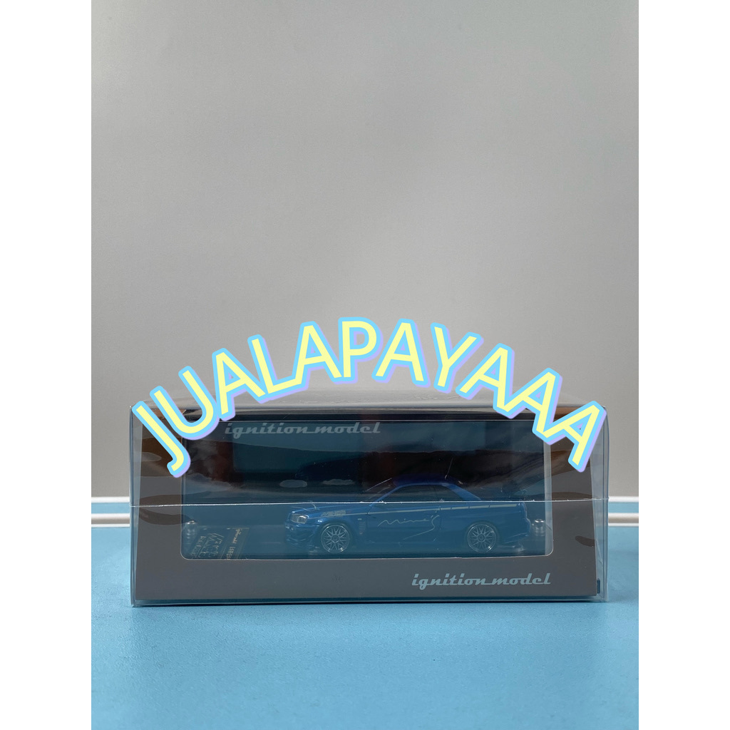 IGNITION MODEL R34 MINES BLUE IGNITION MODEL 64 NISSAN R34 BAYSIDE