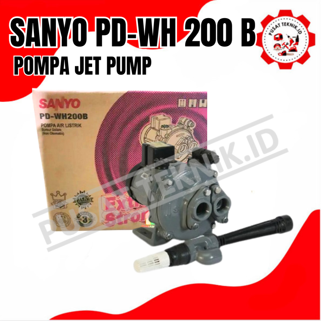PDWH 200B SANYO POMPA AIR JET PUMP NON OTOMATIS SANYO PDWH 200B