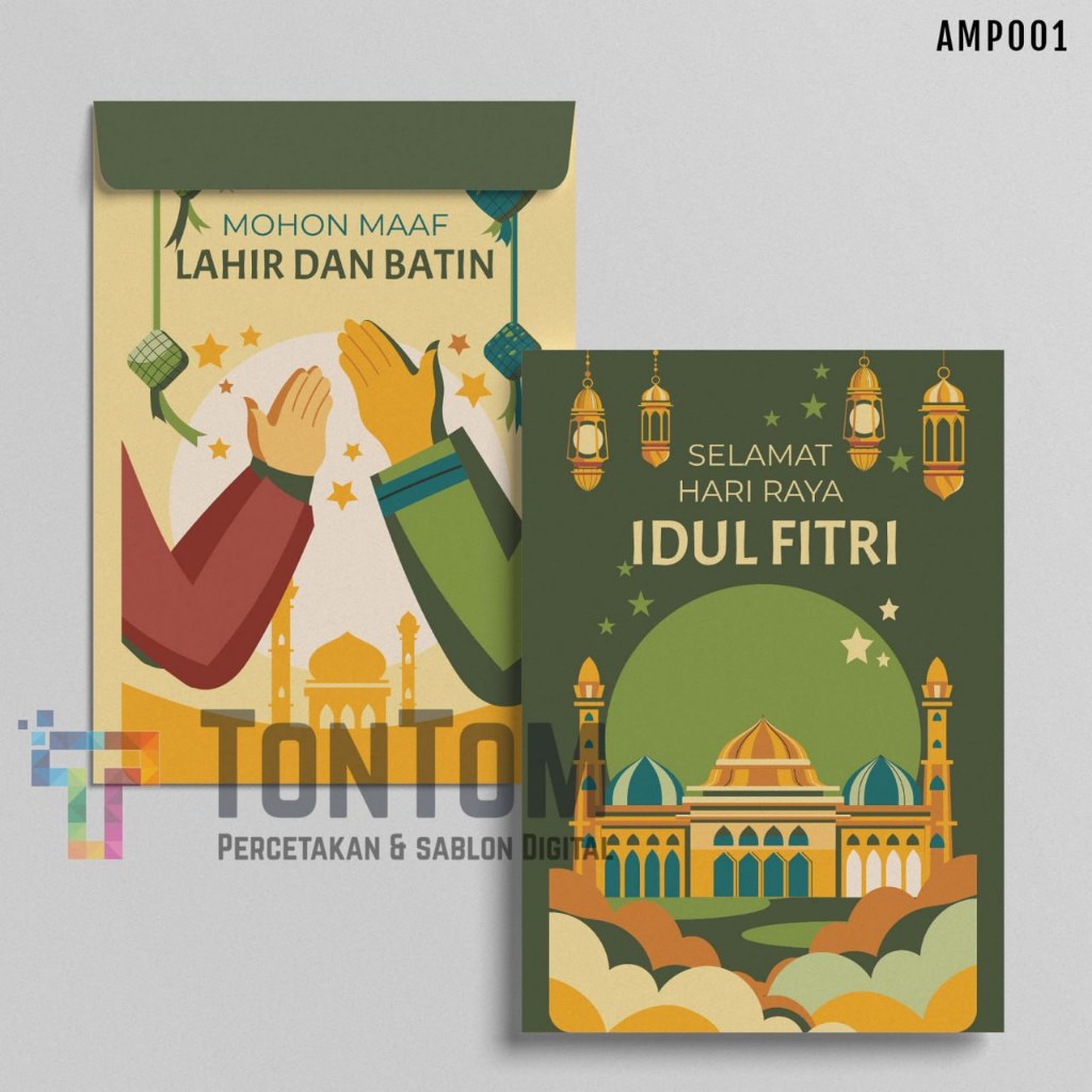 

Amplop Lebaran Selamat Hari Raya Idul Fitri Mohon Maaf Lahir & Batin Kartun Aestetik