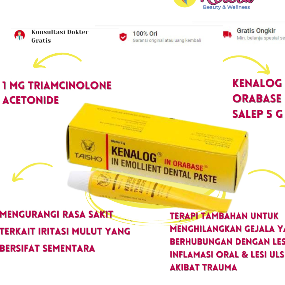 Kenalog in Orabase 0.1% Salep 5 g