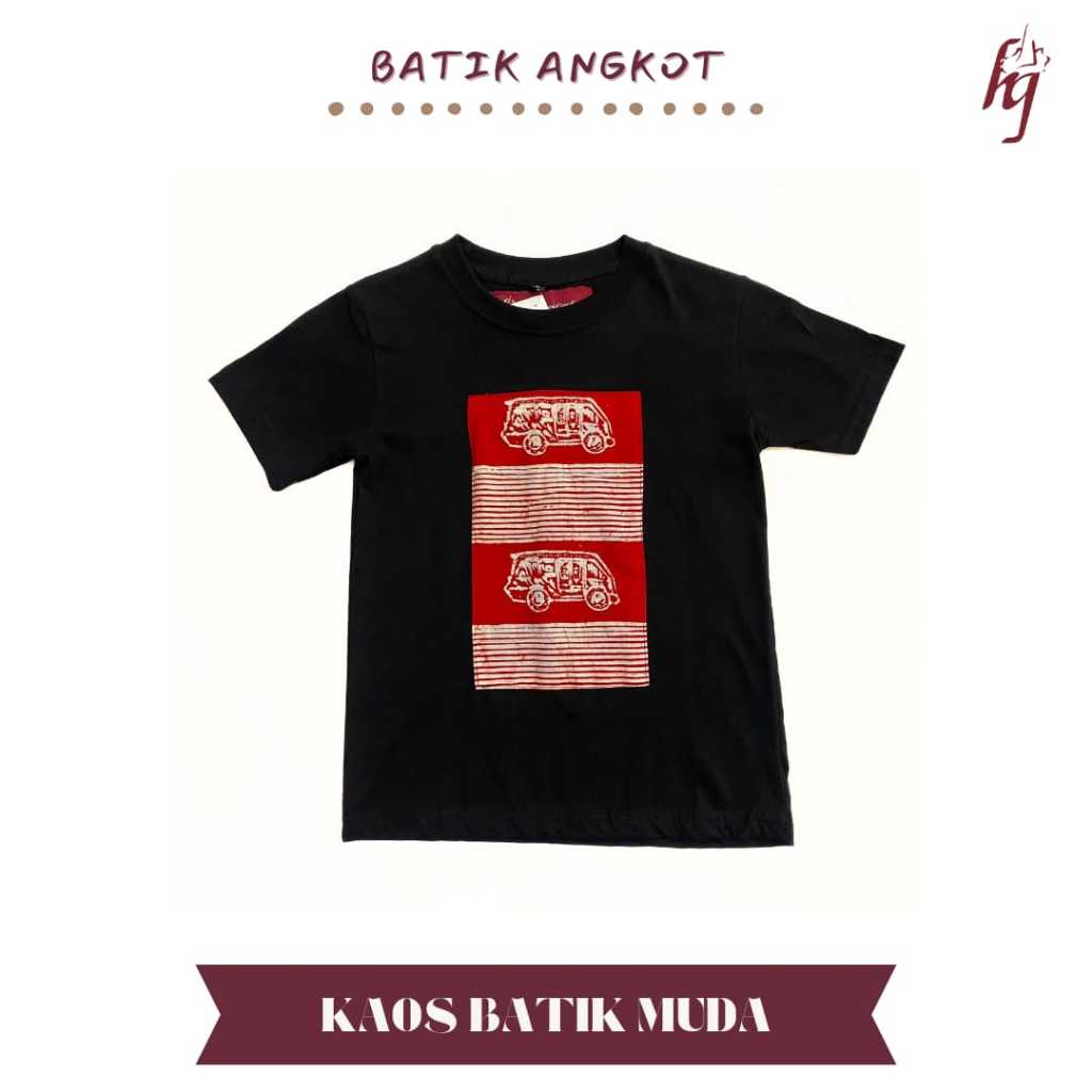 Kaos Batik Anak - Batik Angkot