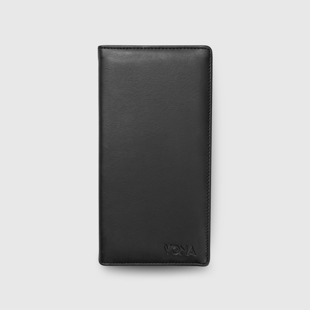 hemat vona hunter long wallet - dompet panjang pria wanita kulit pu