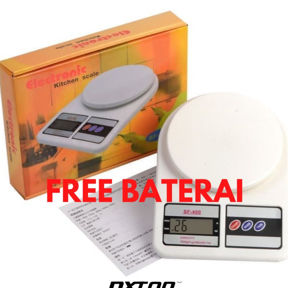 PXTON  Timbangan Dapur Digital SF4 1Kg FREE BATERAI Kitchen Scale SF 4  timbangan kue  timbangan dig