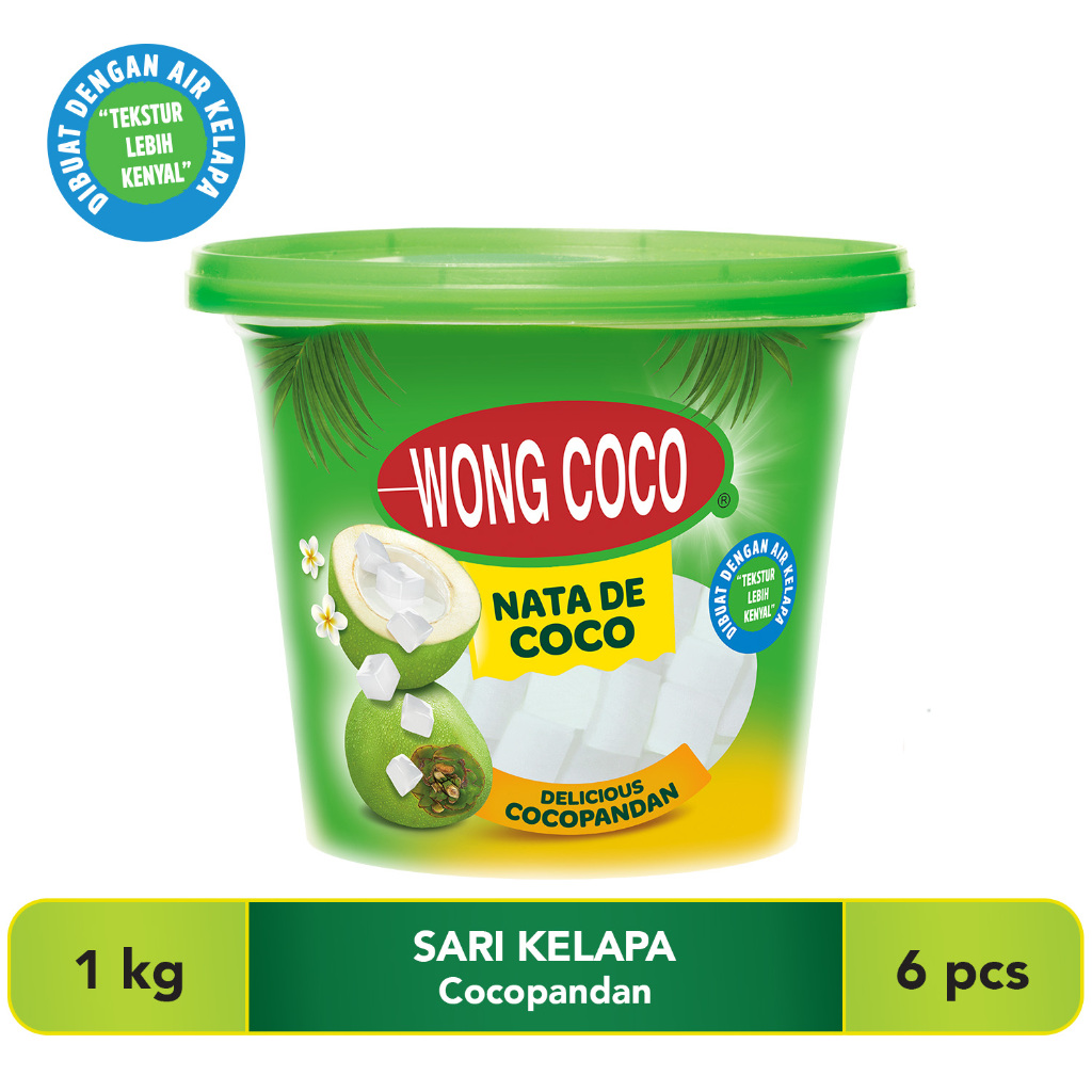 

Wong Coco Nata De Coco 1kg x 6 Pails ( 1 Karton )