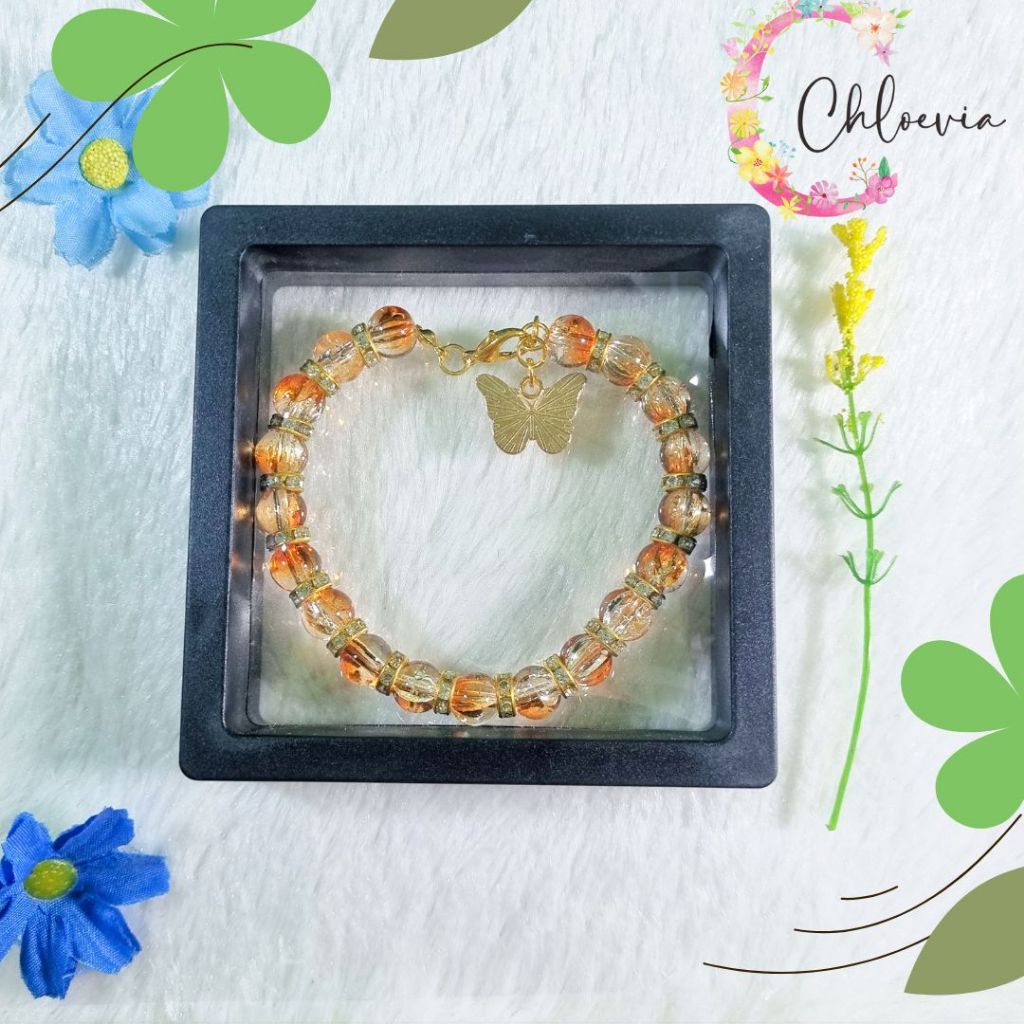 Gelang Kristal Manik Manik / Gelang Beads Korea Premium