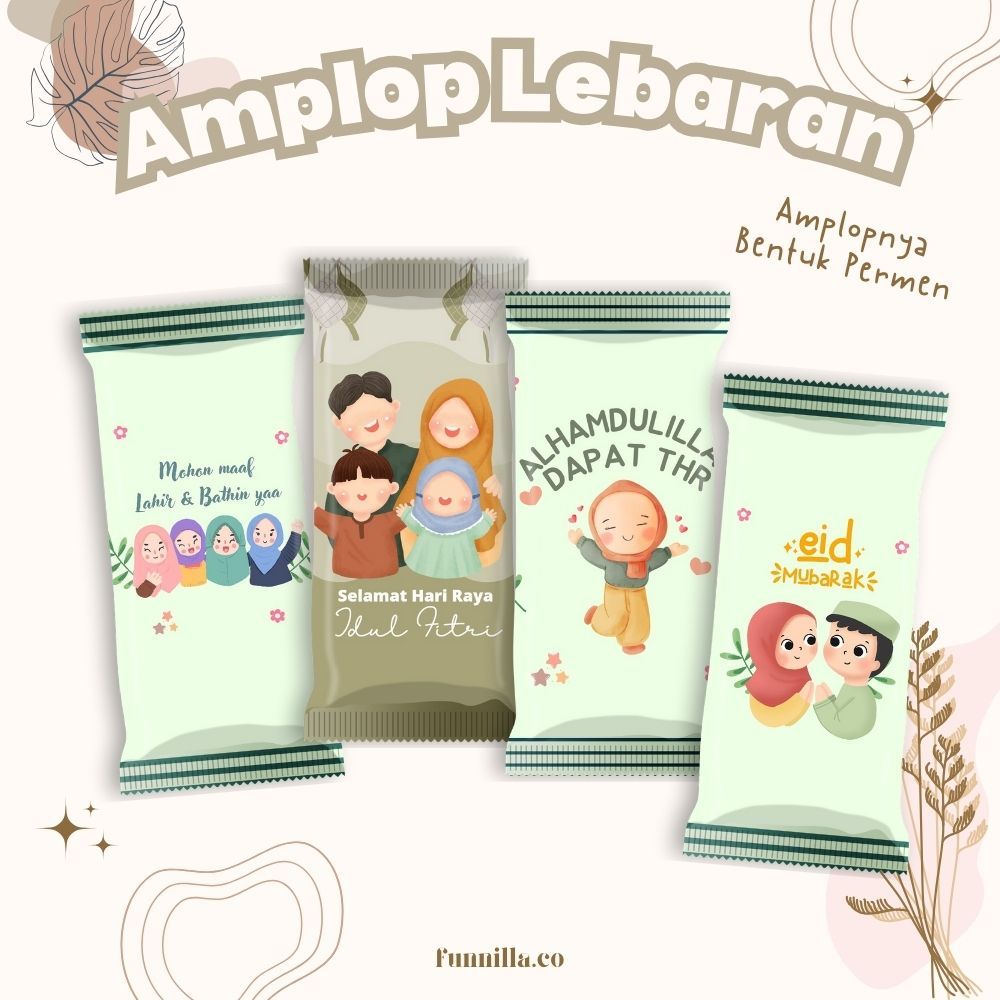 

FUNNILLA.CO | AMPLOP LEBARAN | ANGPAU | AMPLOP IDULFITRI | AMPLOP SERIES GREEN | AMPLOP CANDY