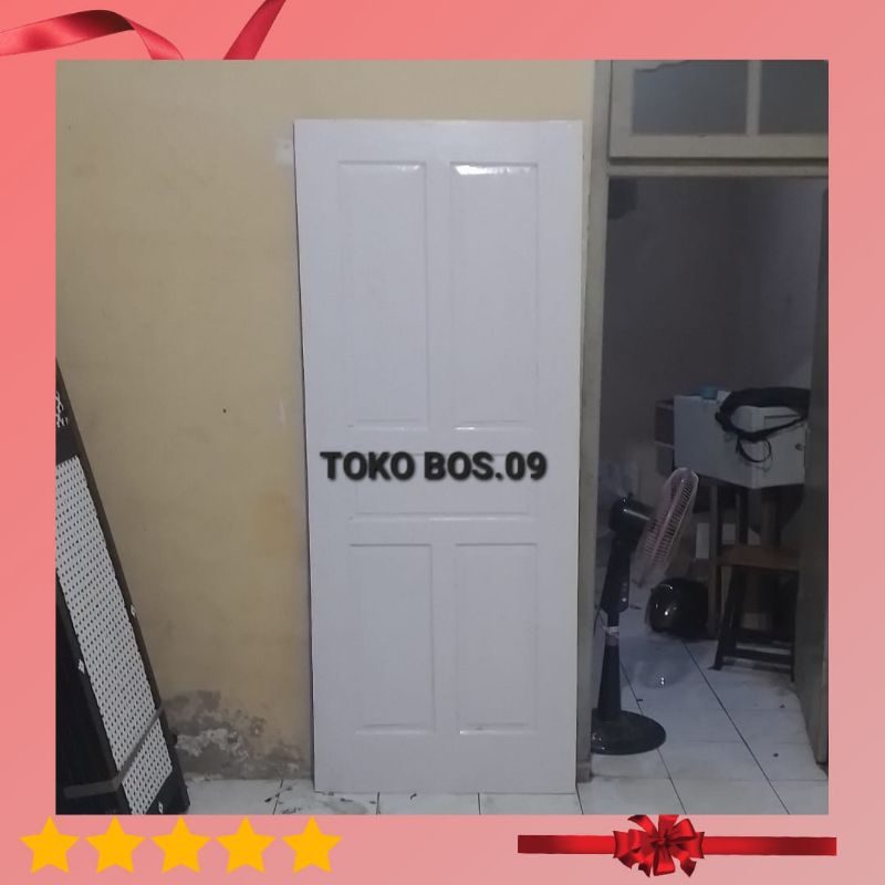 Redy Stok Daun Pintu Warna Putih Kayu Mahoni Pintu Rumah