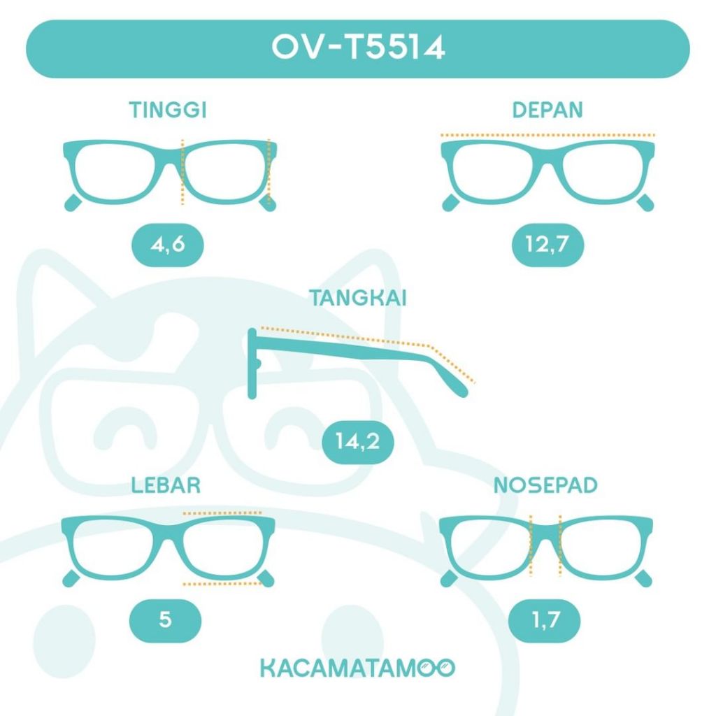 KACAMATAMOO Oval Frame OV-T5514