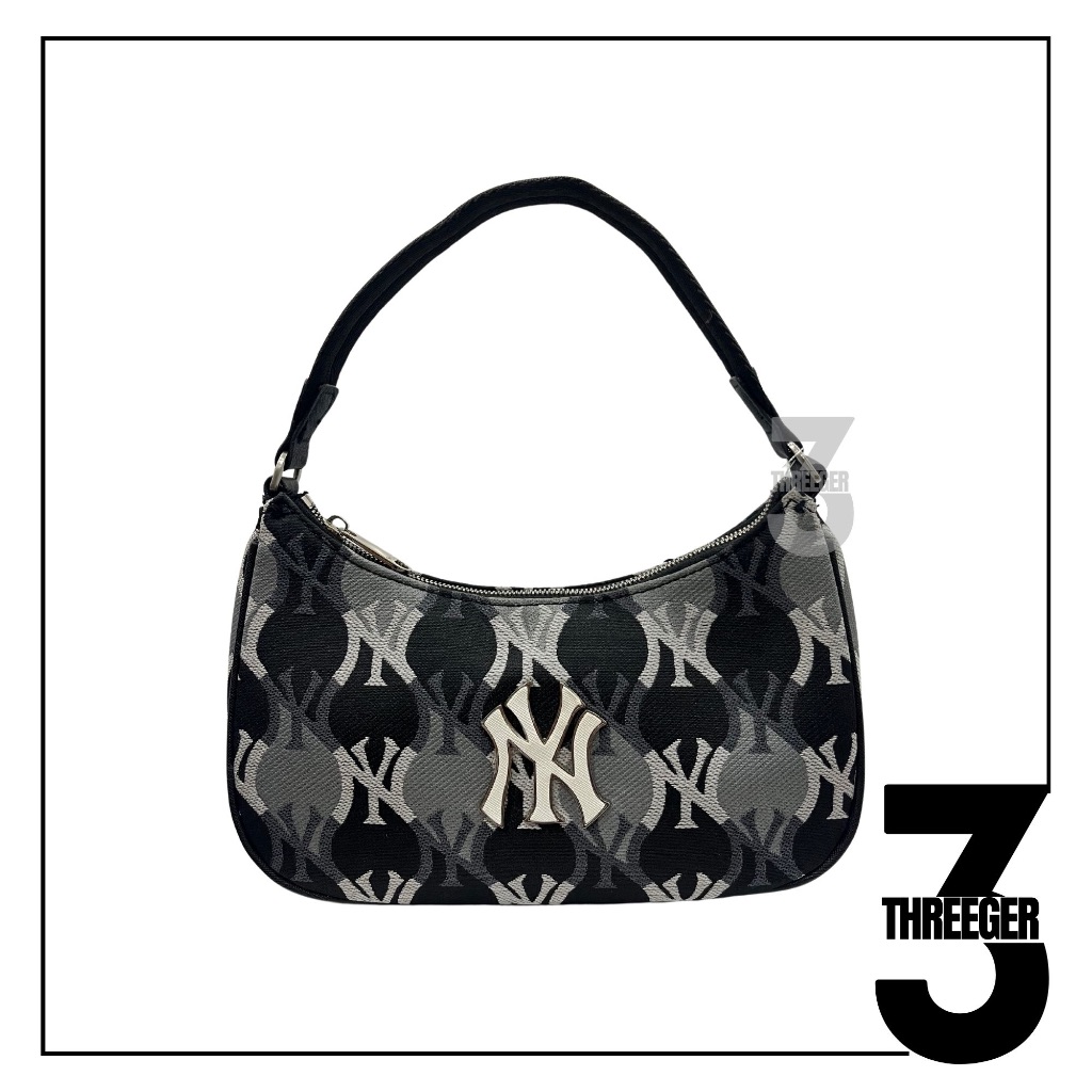 MLB New York Yankees Argyle Hobo Bag Black Original