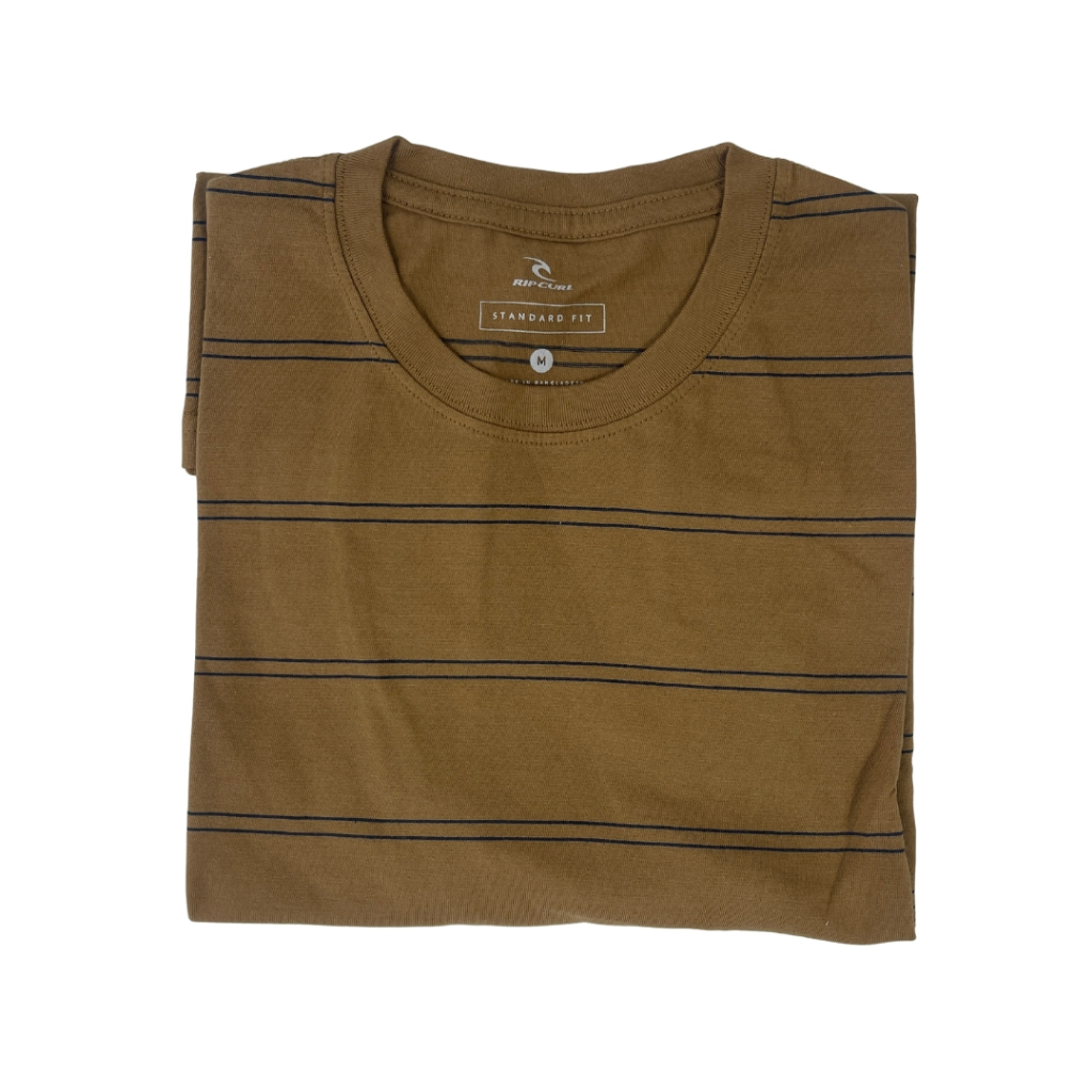 Kaos Rip Curl Plain Stripe Gold Original