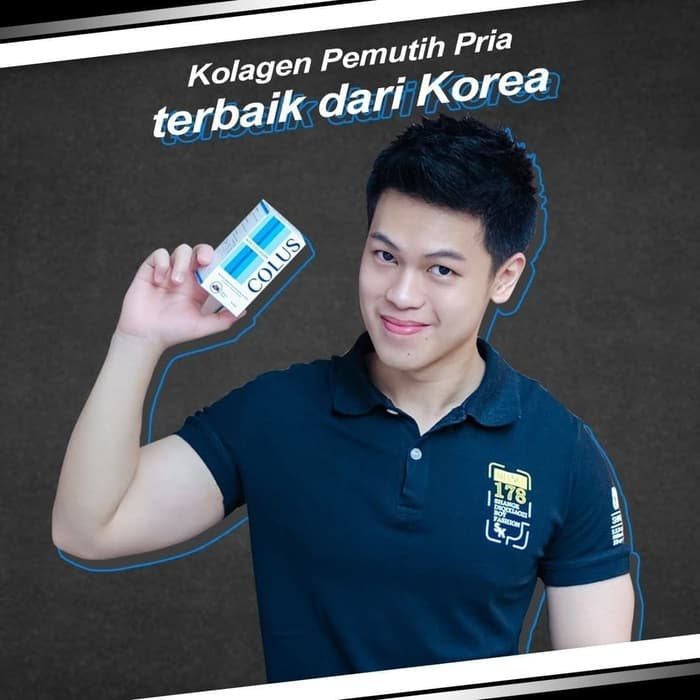 Colus Men Collagen Asli Suplemen Pemutih Kulit Pria Terbaik Original