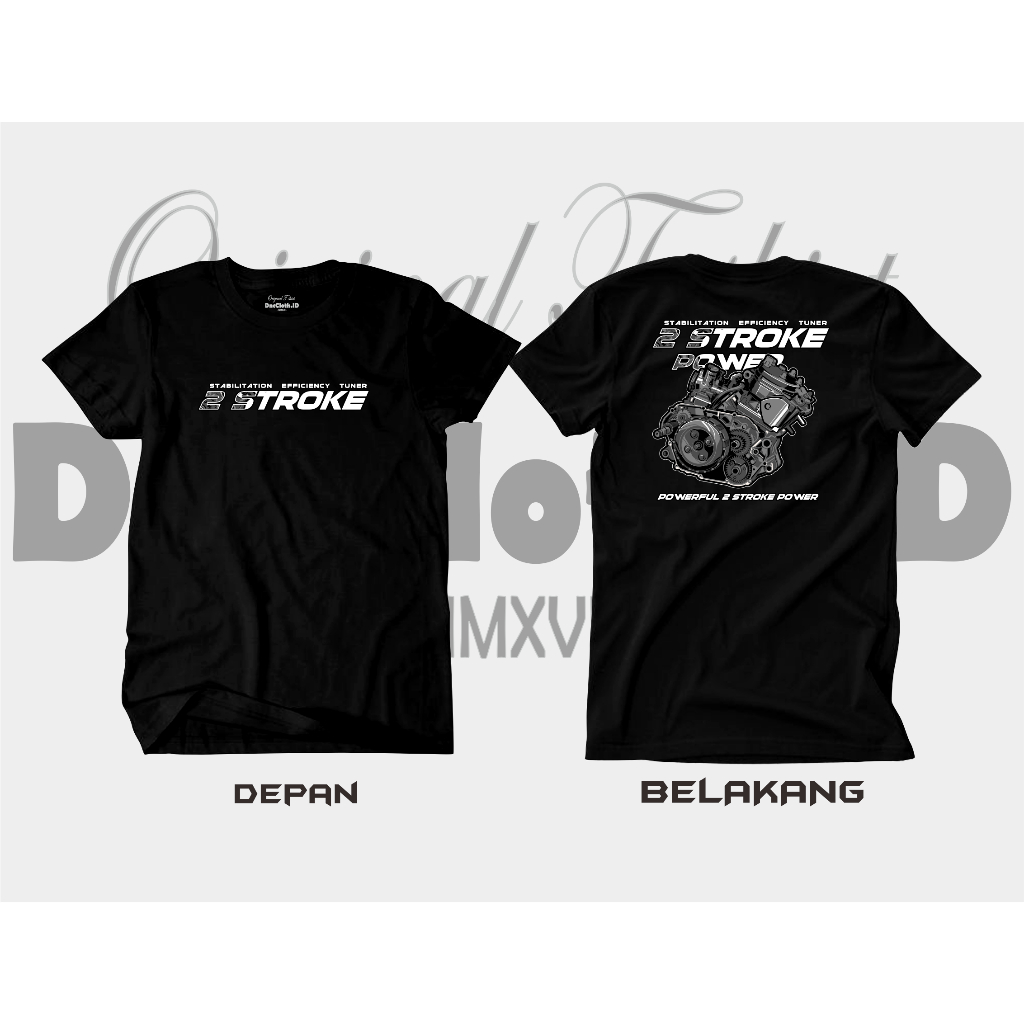 Baju kaos otomotif two stroke ninja