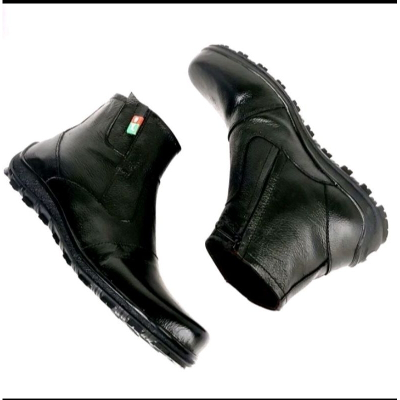 Sepatu Kerja Kantor Pria Sepatu PDH Boot Pria Sepatu Kulit Asli