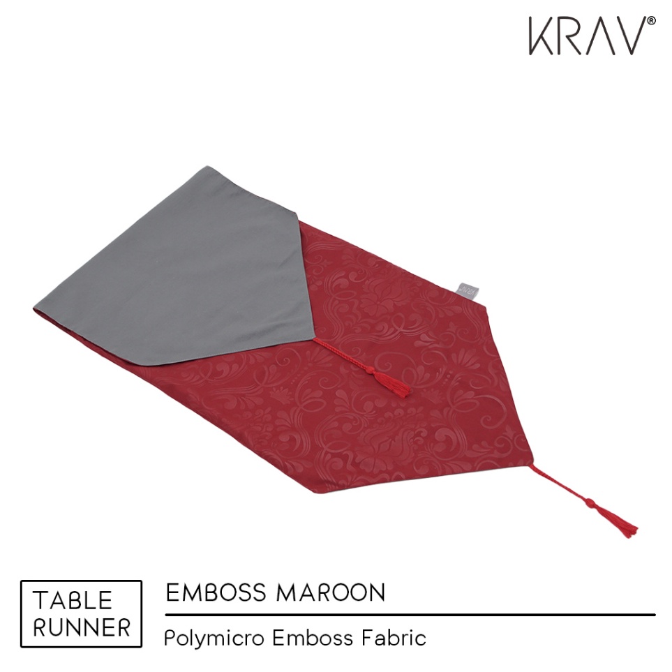 ART B1R Taplak Meja Table Runner Ruang Tamu Minimalis Makan Cantik Mewah Kain Aeshtetic Bundar Oval 