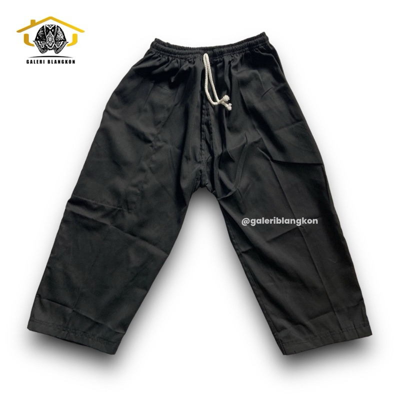 Celana Pencak Silat Panjang Hitam Polos | Bawahan Surjan | Celana Hacinco Pria Dewasa & Anak Laki-la
